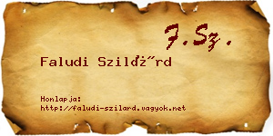 Faludi Szilárd névjegykártya